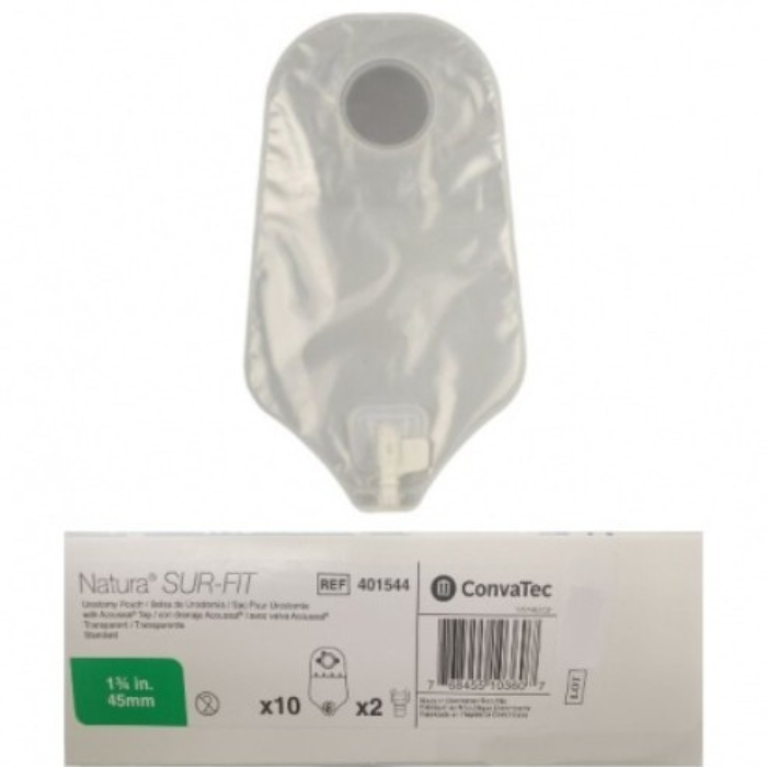 Convatec Urostomy pouch 45 mm. transparent. kantong urostomi . 401544
